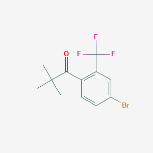 1-[4-Bromo-2-(trifluoromethyl)phenyl]-2,2-dimethylpropan-1-one