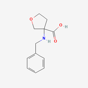 3-(Benzylamino)oxolane-3-carboxylic acid