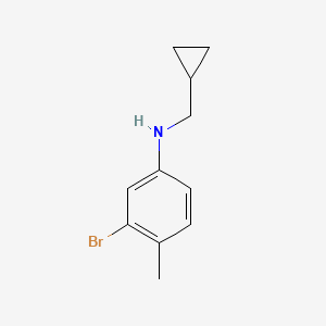 3-bromo-N-(cyclopropylmethyl)-4-methylaniline