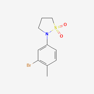 molecular formula C10H12BrNO2S B1374034 N-(3-Bromo-4-methylphenyl)-1,3-propanesultam CAS No. 1226343-78-7