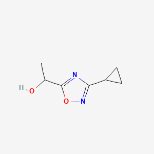 1-(3-Cyclopropyl-1,2,4-oxadiazol-5-yl)ethan-1-ol