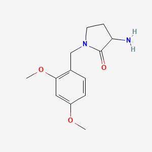 3-Amino-1-[(2,4-dimethoxyphenyl)methyl]pyrrolidin-2-one
