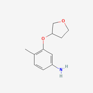 4-Methyl-3-(oxolan-3-yloxy)aniline