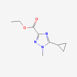 ethyl 5-cyclopropyl-1-methyl-1H-1,2,4-triazole-3-carboxylate
