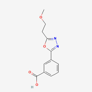 3-[5-(2-Methoxyethyl)-1,3,4-oxadiazol-2-yl]benzoic acid