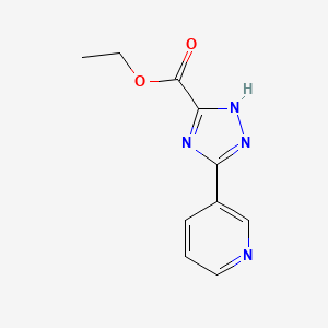Ethyl 3-(pyridin-3-yl)-1H-1,2,4-triazole-5-carboxylate