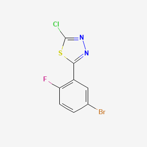 2-(5-Bromo-2-fluorophenyl)-5-chloro-1,3,4-thiadiazole