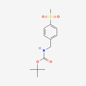 molecular formula C13H19NO4S B1374070 N-Boc-4-(methylsulfonyl)benzylamine CAS No. 694480-96-1
