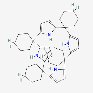 molecular formula C40H52N4 B13740882 Tetrakis(spirocyclohexane)calix(4)pyrrole 