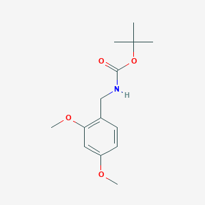 molecular formula C14H21NO4 B1374095 tert-butyl N-[(2,4-dimethoxyphenyl)methyl]carbamate CAS No. 1001181-01-6