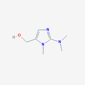 molecular formula C7H13N3O B1374096 [2-(dimethylamino)-1-methyl-1H-imidazol-5-yl]methanol CAS No. 1341502-23-5