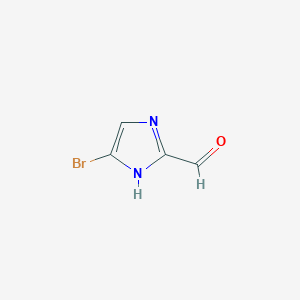 molecular formula C4H3BrN2O B1374100 5-Bromo-1H-imidazole-2-carbaldehyde CAS No. 1260876-31-0
