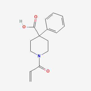 4-Phenyl-1-(prop-2-enoyl)piperidine-4-carboxylic acid