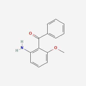 molecular formula C14H13NO2 B1374103 (2-Amino-6-methoxyphenyl)(phenyl)methanone CAS No. 461694-83-7