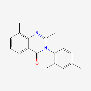 molecular formula C18H18N2O B13741069 4(3H)-Quinazolinone, 3-(2,4-dimethylphenyl)-2,8-dimethyl- CAS No. 35711-16-1
