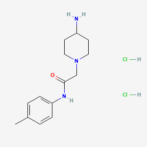 2-(4-aminopiperidin-1-yl)-N-(4-methylphenyl)acetamide dihydrochloride