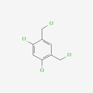molecular formula C8H6Cl4 B13741284 1,5-Dichloro-2,4-bis(chloromethyl)benzene CAS No. 35510-02-2