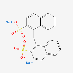 molecular formula C21H14Na2O6S2 B13741290 2-Naphthalenesulfonic acid, 1,1'-methylenebis-, disodium salt CAS No. 2379-92-2