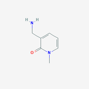 molecular formula C7H10N2O B1374130 3-(Aminomethyl)-1-methyl-1,2-dihydropyridin-2-one CAS No. 70449-22-8