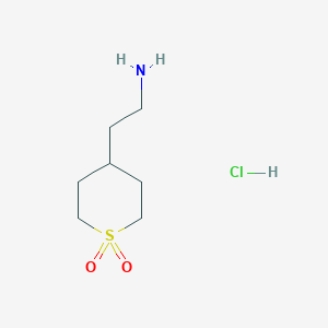 4-(2-Aminoethyl)-1lambda6-thiane-1,1-dione hydrochloride