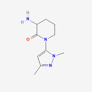 3-amino-1-(1,3-dimethyl-1H-pyrazol-5-yl)piperidin-2-one
