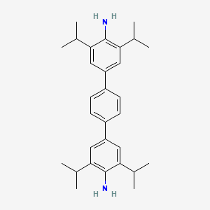 molecular formula C30H40N2 B13741540 4-[4-[4-amino-3,5-di(propan-2-yl)phenyl]phenyl]-2,6-di(propan-2-yl)aniline 