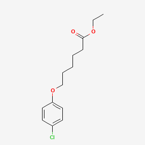 molecular formula C14H19ClO3 B1374155 Ethyl 6-(4-chlorophenoxy)hexanoate CAS No. 1410382-45-4