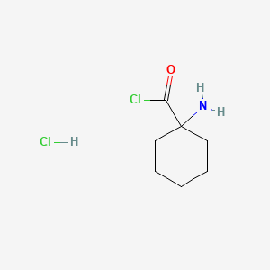 molecular formula C7H13Cl2NO B13741563 Cyclohexanecarbonyl chloride, 1-amino-, hydrochloride CAS No. 41812-95-7