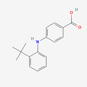 molecular formula C17H19NO2 B1374161 4-[(2-Tert-butylphenyl)amino]benzoic acid CAS No. 1410319-79-7