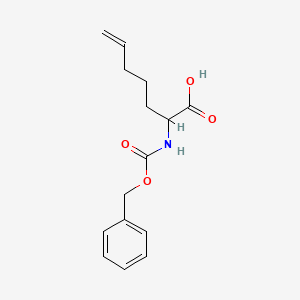 molecular formula C15H19NO4 B1374163 2-{[(Benzyloxy)carbonyl]amino}hept-6-enoic acid CAS No. 1404741-15-6