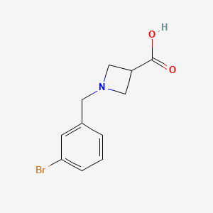 1-[(3-Bromophenyl)methyl]azetidine-3-carboxylic acid