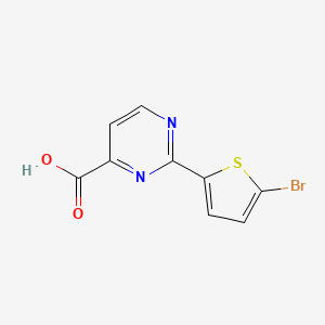 2-(5-Bromothiophen-2-yl)pyrimidine-4-carboxylic acid