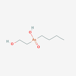 molecular formula C6H15AsO3 B13741798 Butyl(2-hydroxyethyl)arsinic acid CAS No. 26274-70-4
