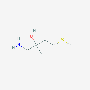 molecular formula C6H15NOS B1374181 1-Amino-2-methyl-4-(methylthio)butan-2-ol CAS No. 1343875-05-7