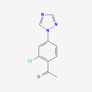 1-[2-chloro-4-(1H-1,2,4-triazol-1-yl)phenyl]ethan-1-one