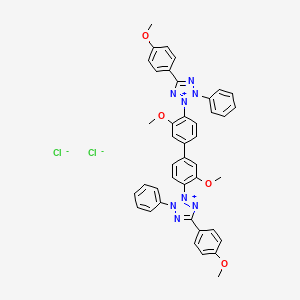 molecular formula C42H36Cl2N8O4 B13741848 p-Anisyl Blue Tetrazolium Chloride 