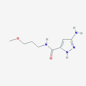 3-amino-N-(3-methoxypropyl)-1H-pyrazole-5-carboxamide