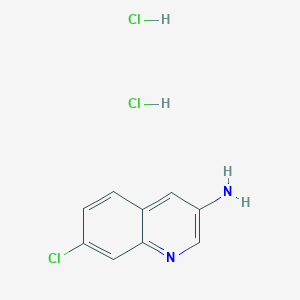 molecular formula C9H9Cl3N2 B13741900 3-Amino-7-chloroquinoline dihydrochloride 