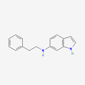 molecular formula C16H16N2 B13741914 N-Phenethyl-1H-indol-6-amine 