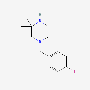 1-[(4-Fluorophenyl)methyl]-3,3-dimethylpiperazine