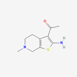 1-(2-Amino-6-methyl-4,5,6,7-tetrahydrothieno[2,3-c]pyridin-3-yl)ethanone