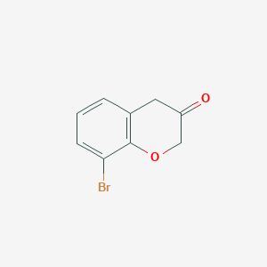 molecular formula C9H7BrO2 B137420 8-Bromochroman-3-one CAS No. 133118-80-6