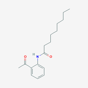 molecular formula C17H25NO2 B1374202 N-(2-acetylphenyl)nonanamide CAS No. 1496050-19-1