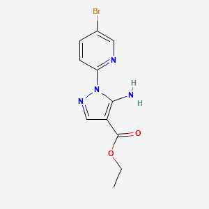 ethyl 5-amino-1-(5-bromopyridin-2-yl)-1H-pyrazole-4-carboxylate