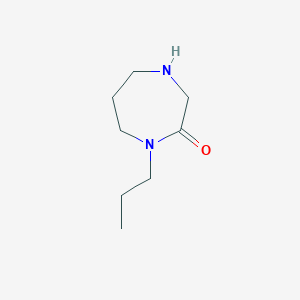 molecular formula C8H16N2O B1374209 1-Propyl-1,4-diazepan-2-one CAS No. 155595-81-6