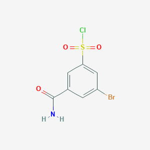 3-Bromo-5-carbamoylbenzene-1-sulfonyl chloride