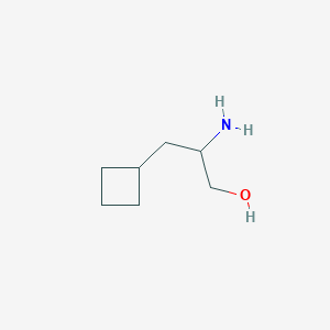 molecular formula C7H15NO B1374212 2-Amino-3-cyclobutylpropan-1-ol CAS No. 1432507-47-5
