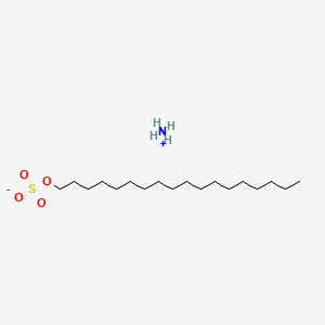 molecular formula C18H38O4S.H3N<br>C18H41NO4S B13742165 azane;octadecyl hydrogen sulfate CAS No. 4696-46-2