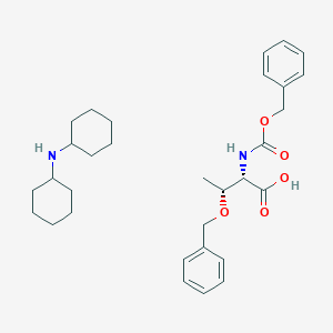 molecular formula C31H44N2O5 B13742207 N-cyclohexylcyclohexanamine;(2S,3R)-3-phenylmethoxy-2-(phenylmethoxycarbonylamino)butanoic acid 