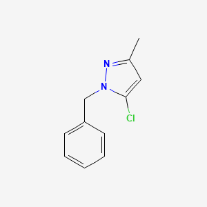 molecular formula C11H11ClN2 B1374222 1-benzyl-5-chloro-3-methyl-1H-pyrazole CAS No. 861585-71-9